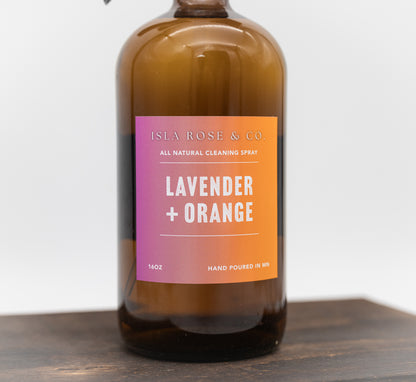 Orange Lavender Natural Spray - 16 oz