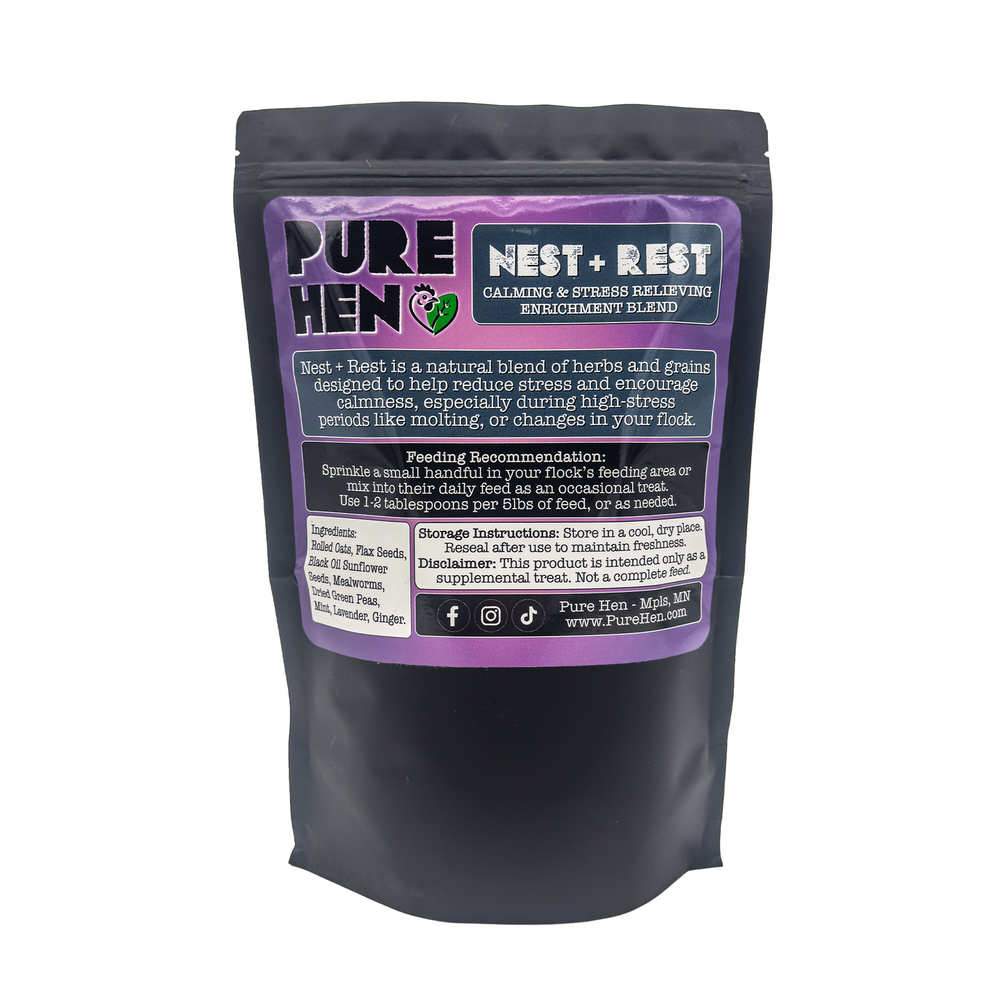 Nest + Rest - PureHen Calming & Stress Relieving Enrichment Blend