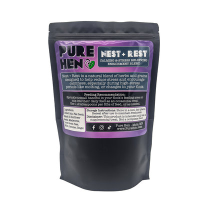 Nest + Rest - PureHen Calming & Stress Relieving Enrichment Blend