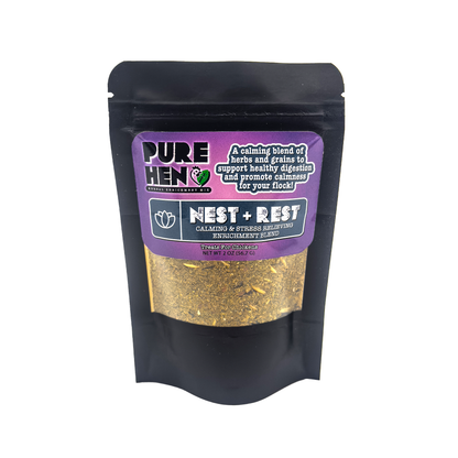 Nest + Rest - PureHen Calming & Stress Relieving Enrichment Blend