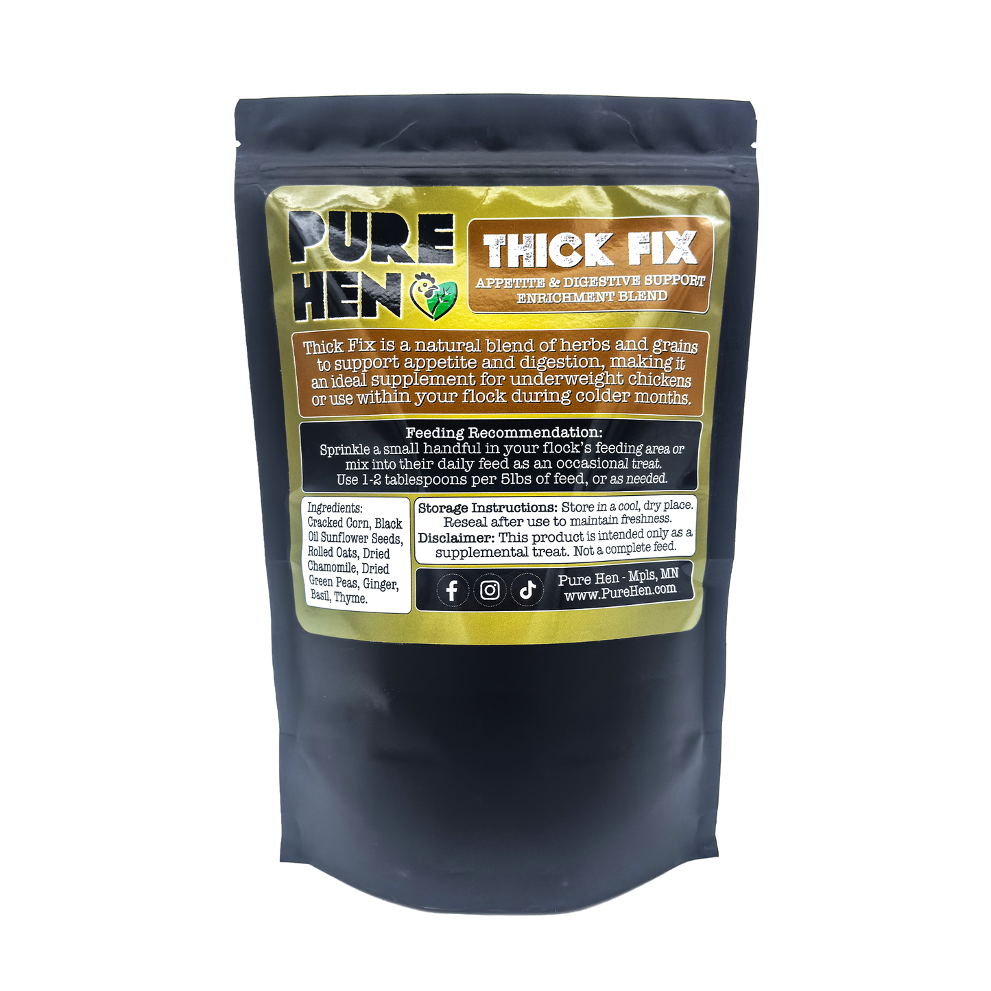 Thick Fix - PureHen Appetite & Digestive Support Enrichment Blend